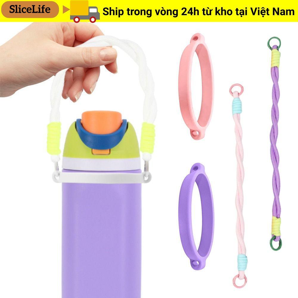 Dây đeo cốc SLICELLIFE, dây đeo vòng silicon DIY, tay cầm chai nước Owala