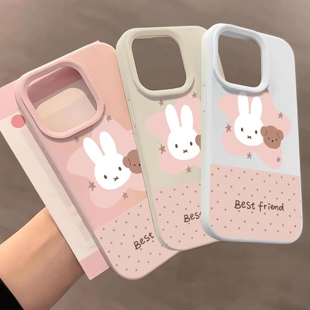 Chó nhỏ nét đơn giảnPhù hợp với vỏ điện thoại iPhone 17/16 Pro, vỏ 15/14 của Mì Nếp,13