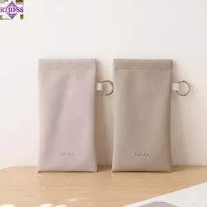 Túi đựng kính râm RTJIFSS, di động có vải làm sạch Kính mắt, Túi đóng tự động bằng da mềm chống trầy xước sành điệu