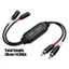 Btsg Nâng cấp Bộ giảm tiếng ồn 2RCA 38Cm cho máy nghe nhạc đa phương tiện và dây loa điện