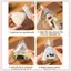 JRP 50 Chiếc Hoạt Hình Cho Tam Giác Cơm Bóng Túi Đựng Nori Onigiri Túi Sushi Với 2 Khuôn Onigiri Và 50 Stiers Khuôn Làm Sushi JRP