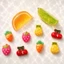 Set Charm Trái Cây Mùa Hè Dâu Tây Dứa Cherry Cà Rốt Cam Chanh Kawaii Cute Trang Trí Dép Nổi Bật