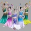✿ Trang Phục Truyền Thống Thái Lan Cho Trẻ Em Bé Gái Một Vai Chuyển Đổi Nàng Tiên Cá Đầm Liên Hợp Quốc Sự Kiện