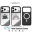 Ốp Gương Quái Vật Ngộ nghĩnh Từ Tính Ốp Lưng Điện Thoại iPhone 11 12 13 14 15 16 Plus 17 Pro Max Ốp Bảo Vệ Chống Sốc