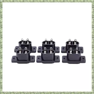 6 x AC 250V 2.5A IEC320 C7 Ổ Cắm Hàn Cốc Chân Đầu Nối Nguồn