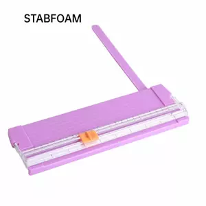 Máy cắt giấy STABFOAM, Tông đơ giấy A4 miễn phí màu tím / hồng / cam / xanh / trắng, bảo mật 220 * 60mm Kích thước cắt 270 X 85 X 25mm Máy cắt giấy sổ lưu niệm