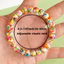Vòng tay đính cườm đá cầu vồng - Hạt bắn tung tóe đầy màu sắc 8mm - Passion Energy Unisex Phụ kiện thời trang thông thường sang trọng