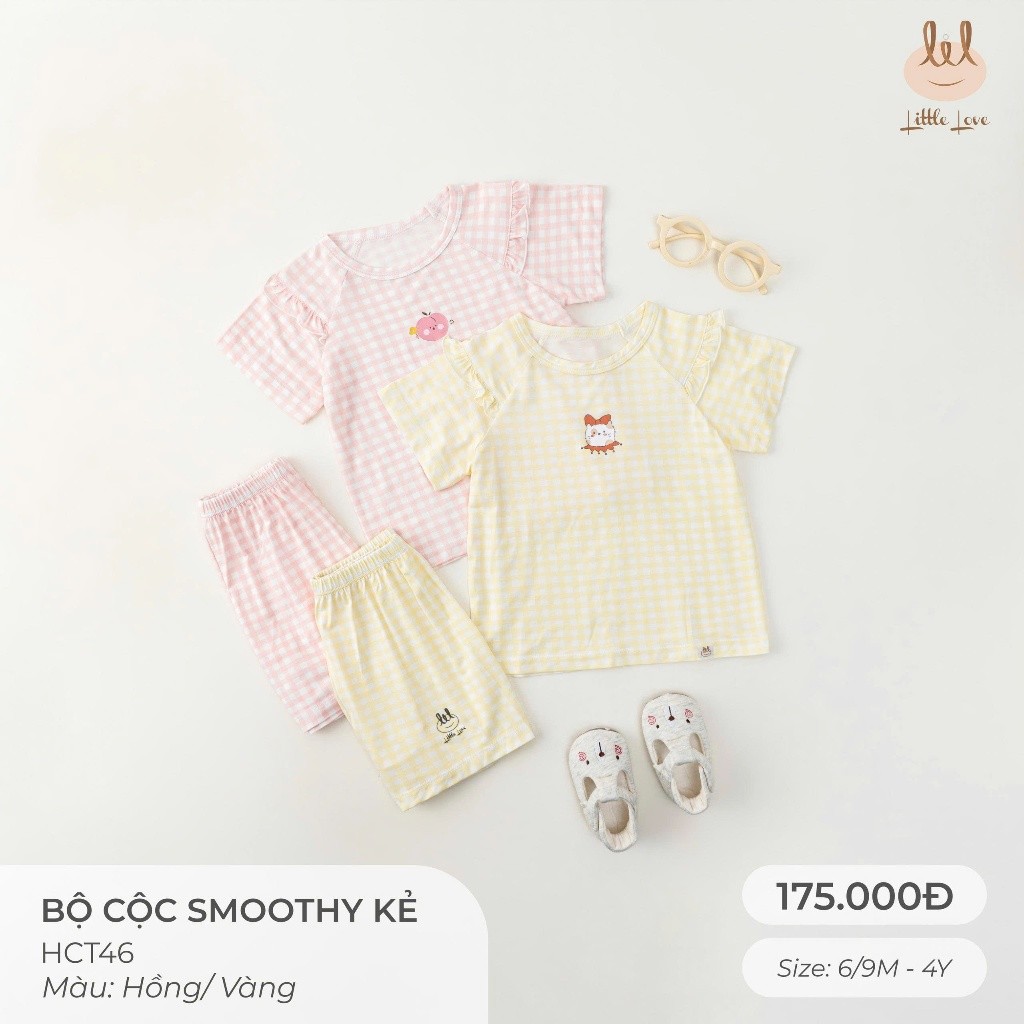 BỘ CỘC SỢI TRE KHÁNG KHUẨN VẢI KẺ [ SIÊU MỀM, MÁT, MỊN CO DÃN VÀ THẤM HÚT ] SZ CHO BÉ TỪ 6M -4Y (HCT46)