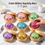 Kawaii Lấp Lánh Đầy Hấp Bun Bóp Đồ Chơi Với Hộp Hấp Giảm Lo Âu Fidget Đồ Chơi Bán Buôn Số Lượng Lớn 1-5 s