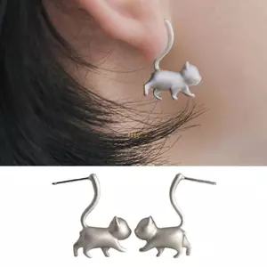 Flgo Bông Tai Động Vật Dễ Thương Trang Sức Hàng Ngày Cho Nữ Cô Gái Bông Tai Mèo Tiệc Độc Đáo