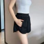 Nude Feel Breathable High Waist Yoga Fitness Shorts Women's Outdoor Running Anti-Exposure Sports Fake Two Pieces Shorts 1R13