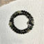 {Jifeng Langyue} Bạc Obsidian Cỏ Nước Mã Não Lưỡi Liềm Vòng Tay Tinh Tế Mới Phong Cách Trung Hoa Vỏ Bướm Đen Vòng Tay Đôi Vòng Tròn Nữ