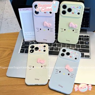 Ốp Lưng Cho Oppo A3 A5i A3X A38 A60 A18 A15 A35 A16 A7 A31 A58 A57 A77 A54 A17 Bìa Mềm Búp Bê Kitty 3D Hoạt Hình