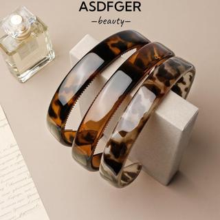 Vòng buộc tóc da báo ASDFGER, Băng đô nữ chống trượt Acetate, Băng đô tạo kiểu tóc bằng vỏ rùa thời trang Trang phục hàng ngày