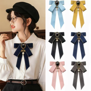 Cổ áo babydoll hoa, váy đồng phục Nhật Bản kèm áo sơ mi trắng thắt nơ