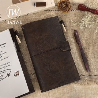 JIANWU Antique Garden Series Vintage Da Tạp Chí Du Lịch Chất Liệu Phong Cảnh Notebook tudent Tiếp Liệu Văn Phòng Phẩm