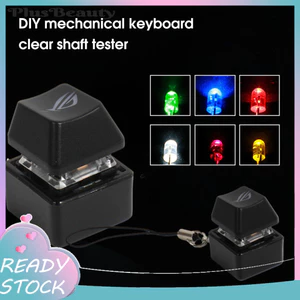 < Pluscloth > Đồ chơi Fidget Keycap Đèn LED đầy màu sắc Nút ngón tay cỡ bỏ túi Mini Clicker Giảm sự nhàm chán Đồ chơi cảm giác Bàn phím Công tắc Fidget Đồ chơi giảm căng thẳng Đồ chơi ủng hộ bữa tiệc