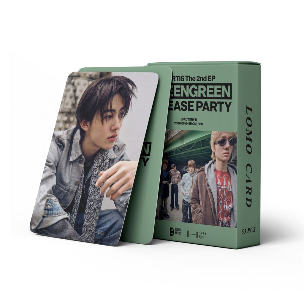 LINXX 55 CÁI Combo CORTIS GREENGREEN Album Lomo Cards Kpop Boyband Thần tượng Quạt sưu tập Thẻ Ghi nhớ Quà tặng Bộ Photocard Hình ba chiều dành cho người hâm mộ