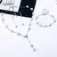 AqToCna Giả Ngọc Trai Nelace Bông Tai Vòng Tay Bộ Trang Sức Đơn Giản Choker Nữ Quà Tặng AqToCna
