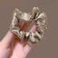 MAUROPOLI Phong Cách Mới Retro Kim Cương Giả Viền Scrunchy Dây Buộc Tóc Đơn Giản Sang Trọng Dây Buộc Tóc Băng Đô