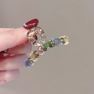 Thời Trang Chuyển Màu Nâu Pha Lê Lấy Kẹp Nữ Ánh Sáng Sang Trọng Lưng Đầu Tấm Tóc Xuân Hè Phong Cách Mới Tóc Lấy Mũ Đội Đầu GKZ5