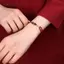 AqToCna Thời Trang Đơn Giản Luy Vòng Tay Dành Cho Nữ Handmade Bện Vô Cực Biểu Tượng Cặp Đôi Vòng Tay Cinnabar Hạt Vòng Tay Quà Tặng AqToCna