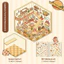 Nhãn dán phong cảnh Cabin 3D hoạt hình dễ thương | Nhãn dán cảnh chủ đề giải nén PET DIY chống thấm nước cho sổ tay