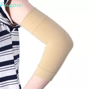FUJIOU Nén Tay Nữ Giảm Cân 1 Cặp Cánh Tay Bọc Bảo Vệ Màu Trơn Giảm Béo Co Giãn Hỗ Trợ Khuỷu Tay Tất