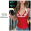 Milyfashion In Chữ Dây Cổ Sling Phong Cách Mới Ngọt Ngào Mát Slim-fit Ôm Hơn Nhìn Nhìn Nhìn Tất Cả Trận Đấu Ngắn Top U64A