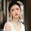 Retro Cô Dâu Bông Tai Bóng Trắng Dệt Bằng Gỗ Thiết Kế Phóng Đại Hình Học Ánh Sáng Hình Bầu Dục Sang Trọng Cảm Giác Cao Cấp