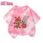 Zootopia giả thêu in hình unisex mùa hè buộc dây ngắn tay cổ tròn