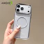 Ốp Điện Thoại Trong Suốt Từ Tính Cho Vivo X300 X300S X200 Pro Mini FE X200S X200T X100 Ultra X100S X90 X90S X80 Pro Lite 4G 5G Mạ Khung Ống Kính Vỏ Mềm