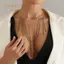 PNPIA- Vintage sel Cổ Nelace Nữ Hạt Dài Mặt Dây Chuyền Phụ Kiện Thời Trang Cho Đêm Đi Chơi Và Gala