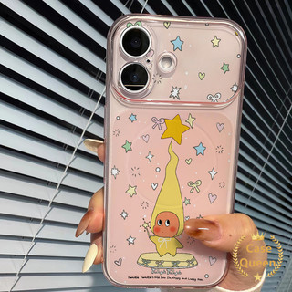 Tương thích cho iPhone 16 17 15 13 14 11 12 Pro Max 14 Plus Full Màn hình Ngôi sao đầy màu sắc Phim hoạt hình Vỏ Corning nhân vật ngôi sao dễ thương