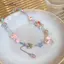 AqToCna Y2K Kẹo Nelace Nữ Cô Gái Ngọt Ngào Dễ Thương Choker Nhiều Màu Sắc Dệt Tay Đính Hạt Ngắn Clavicl Dây Xích AqToCna