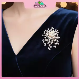MYPANDA 1 Chiếc Trâm Cài Ngọc Trai Giả Hiện Đại Ve Áo Pin Họa Tiết Dệt Tinh Tế Cho Đám Cưới Sử Dụng.