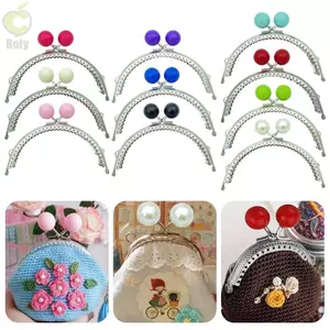 ROLY Ví Khung Kiss Clasp, Kim Loại Màu Kẹo Ví Khóa Khung, Túi Vintage Phần Cứng Túi Khóa Tay Cầm Túi Phụ Kiện