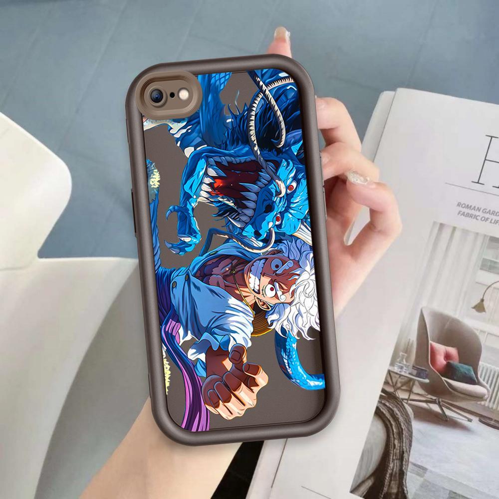 Ốp Cho iPhone 6 6s 7 8 se2020 Plus Hoạt Hình Silicon Phụ Kiện Vỏ Điện Thoại Mềm TPU One Piece Luffy ZARO Sinh Viên Mắt Thiên Thần Chống Sốc Ốp Lưng