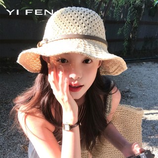 YIFEN {Nâng cấp chất lượng} Mũ xô rỗng Nữ 2026 Phong cách mới Mùa hè Mặt nhỏ Đi nghỉ mát Tấm che nắng Mũ lưu vực