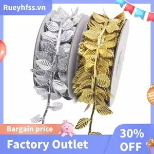 Ruy Băng Vòng Hoa, 33 Chân Xmas, Vàng Để Lại Ruy Băng Vòng Hoa Thủ Công DIY Để Gói Quà, Trang Trí