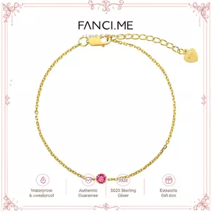 FANCIME Vòng tay Ruby đính đá sinh tháng 7 tinh tế