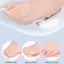 1 Cặp Miếng Lót Chân Trước Mềm Silicone Gel Mũi Nhọn Ngón Tay Bảo Vệ Đau Giày Cao Gót Miếng Gel Cho Chân Ba Lê Chăm Sóc Bàn Chân