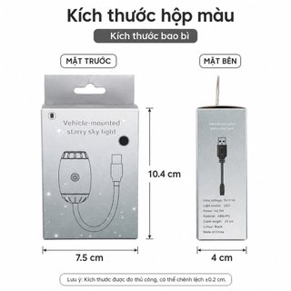Ngôi Sao Máy Chiếu Ống Kính Kính USB Đèn Ngủ Trần Xe Trang Trí Phòng Ngủ Có Thể Điều Chỉnh Ấm Phát Sáng