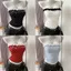 Milyfashion Chấm Bi Nấm Cạnh Nóng Kim Cương Giả Ống Top Phong Cách Mới Ngọt Cay Ngắn Top Có Miếng Lót Ngực Y2K MLNZ