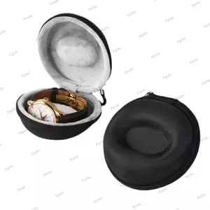 Hộp đựng đồng hồ PYCOU, Hộp đựng đồng hồ chống va đập EVA, Hộp đựng đồng hồ chống nước di động có khóa kéo chống sốc Hộp sắp xếp đồng hồ Bảo vệ đồng hồ