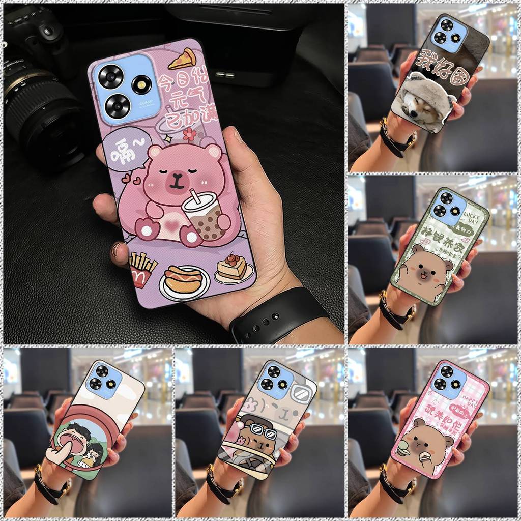 Thiết Kế Thời Trang Hoạt Hình Ốp lưng ZTE Blade A73 4G / V50 Smart / V50 Design 4G / Axon50Lite Ốp Lưng Chống Bụi Cặp Đôi Graffiti Dễ Thương Chống Bụi Bẩn Chống Va Đập Túi Điện Thoại Bền