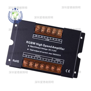 Bộ khuếch đại công suất UZDP rgbw Bộ lặp đồng bộ tín hiệu 4 kênh Đèn chiếu sáng thông minh Đèn led đầy màu sắc với bộ điều khiển đèn