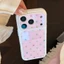 Ốp Điện Thoại Acrylic Chấm Màu Mạ Vàng Cho iPhone 17 Pro Max 16 15 14 13 Vỏ Bảo Vệ Chống Sốc