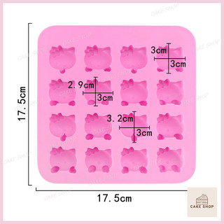 Khuôn Silicon Mèo Hello Kitty Dễ Thương Làm Socola, Thạch Rau câu, Pudding, Sáp Nến