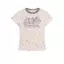 Áo thun ngắn tay in hình ngôi sao cổ tròn màu xám hoa nữ Xuân hè Phong cách mới Slim-Fit Slim-Fit Slimmer Look Formal Shou